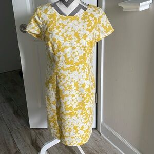 Talbots Yellow Sheath Dress